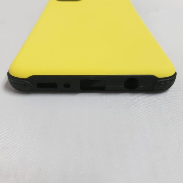 Samsung Galaxy A31s Slim Fit Shockproof Plain Hard Plastic Phone Cover Case Yellow Display 2