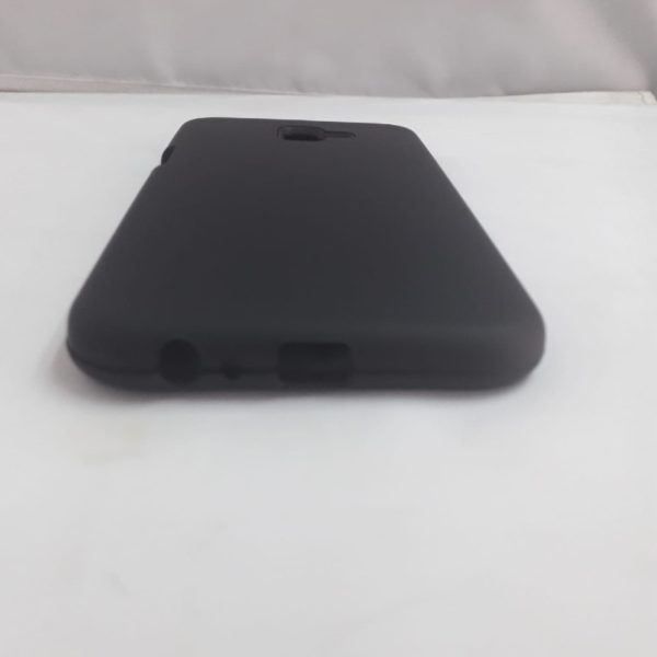 Samsung Galaxy J6 Plus Shockwave Plain Hard Silicone Phone Cover Case Black Display 2