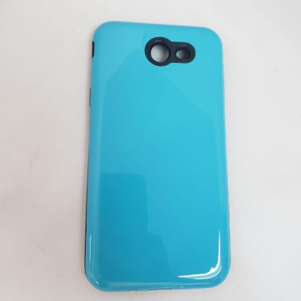 Samsung Galaxy J7 Phone Case with Hard Plastic Material Blue