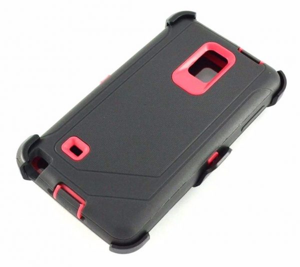 Samsung Galaxy Note 4 Defender Case black pink