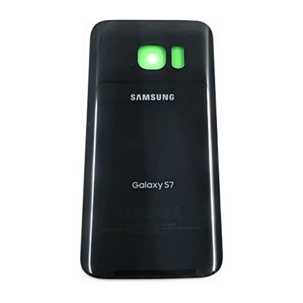 Samsung Galaxy S7 Battery Back Door Glass Cover Replacement black 1
