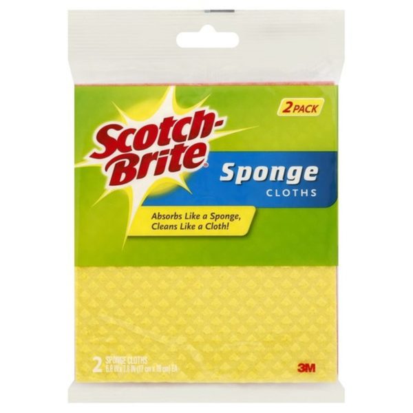 Scotch Brite Sponge Cloths 2 Pack 1