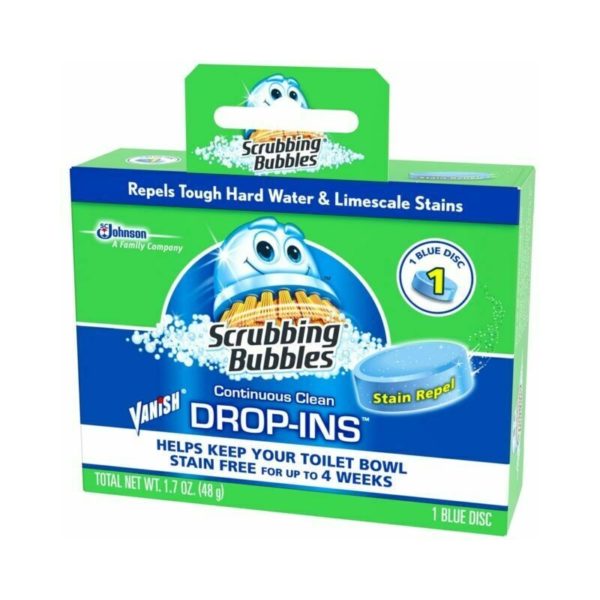 Scrubbing Bubbles Continuous Clean Drop Ins Toilet Bowl Cleaner Blue Disc 1
