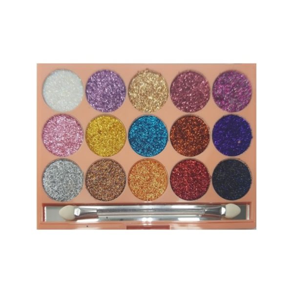 SevenCool Crystal Shine Diamond Collection Professional 15 Colors Eyeshadow Makeup Palette 6149 1