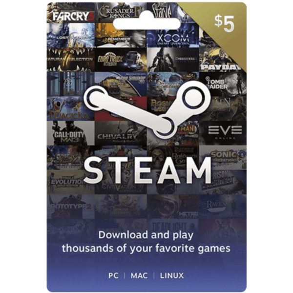 Steam giftcard 5