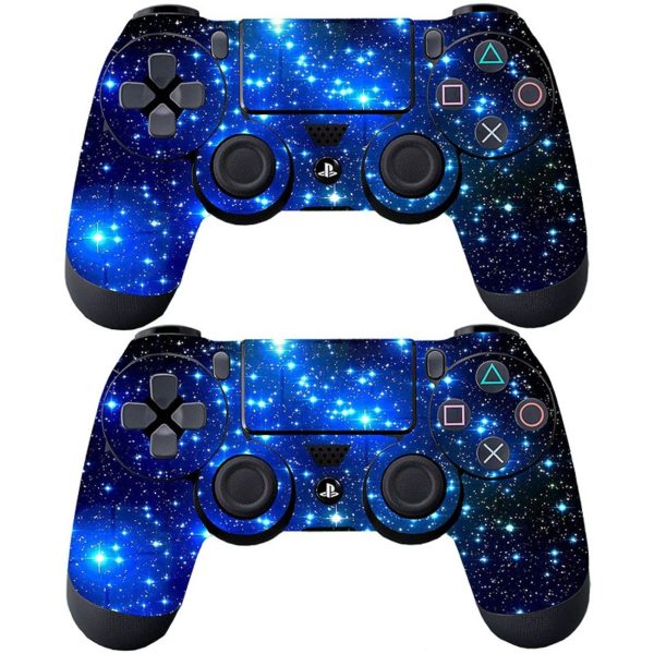 SubClap 2 Packs PS4 Controller Skin Vinyl Decal Sticker Cover for Sony PlayStation 4 DualShock 4 Wireless Controller