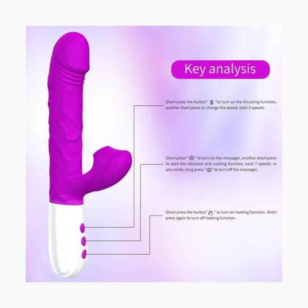 Thrusting Sucking Rabbit Vibrator for Women Adult Sex Toys 3