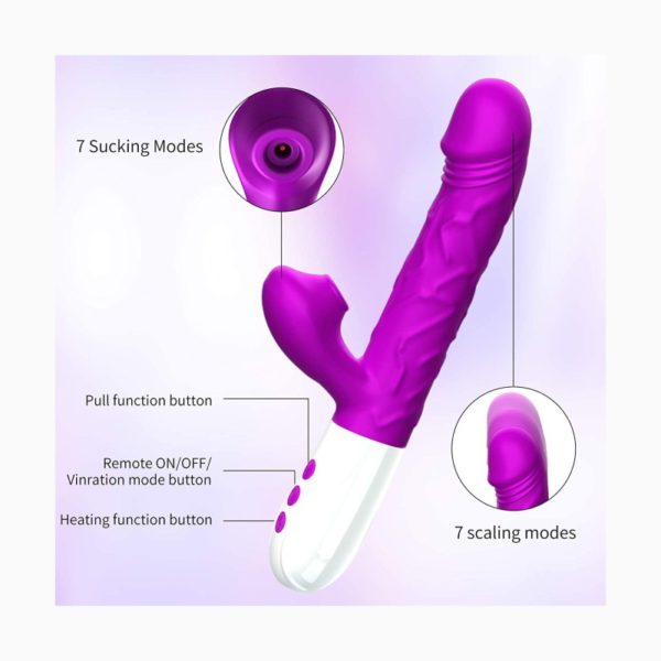 Thrusting Sucking Rabbit Vibrator for Women Adult Sex Toys 4