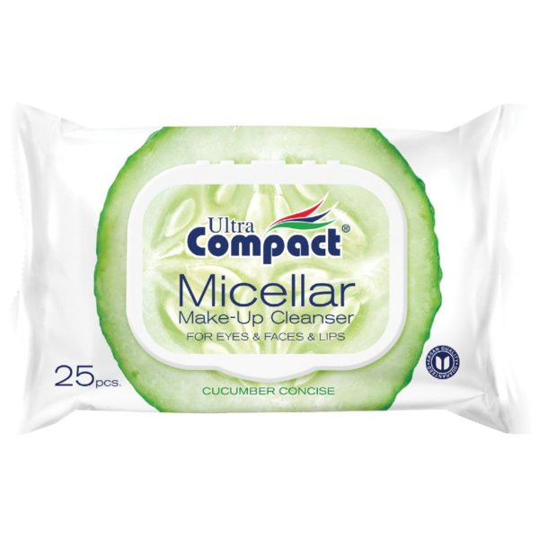 Ultra Compact Cucumber Concise Micellar Make Up Cleanser Wipes 25 pcs 1