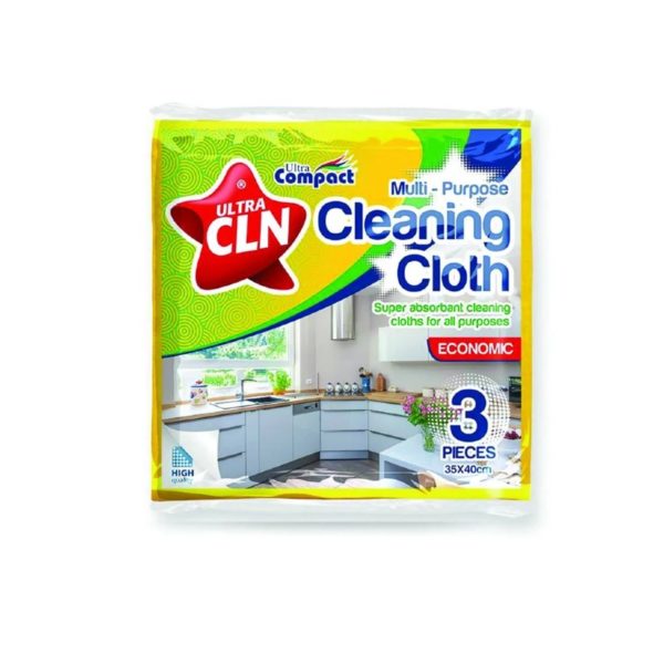 Ultra Compact Ultra CLN Multi Purpose Cleaning Cloth 3 pieces