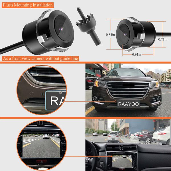 Universal 2 in 1 Reverse Backup Rear View Camera use