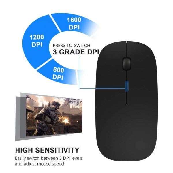 Vegkey Wireless Rechargeable Mouse High Sensitivity