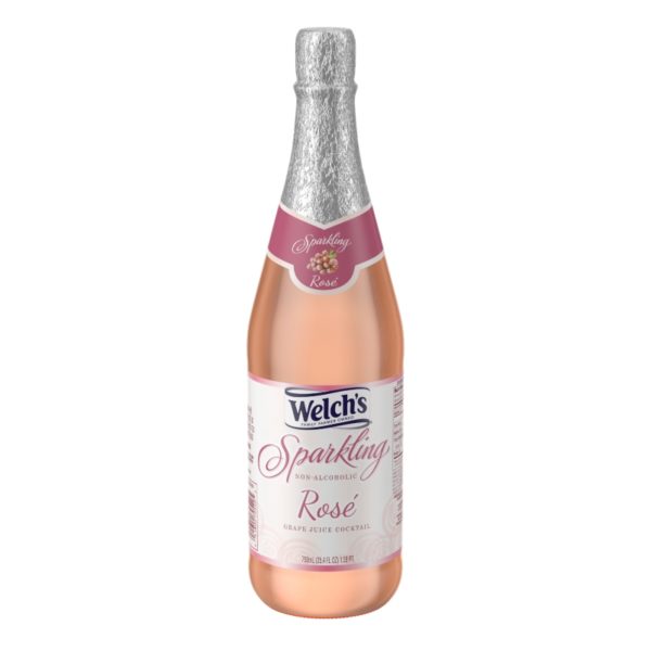 Welchs Sparkling Juice Cocktail Wine Rose
