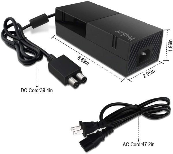 X Box One AC Adapter Dimensions