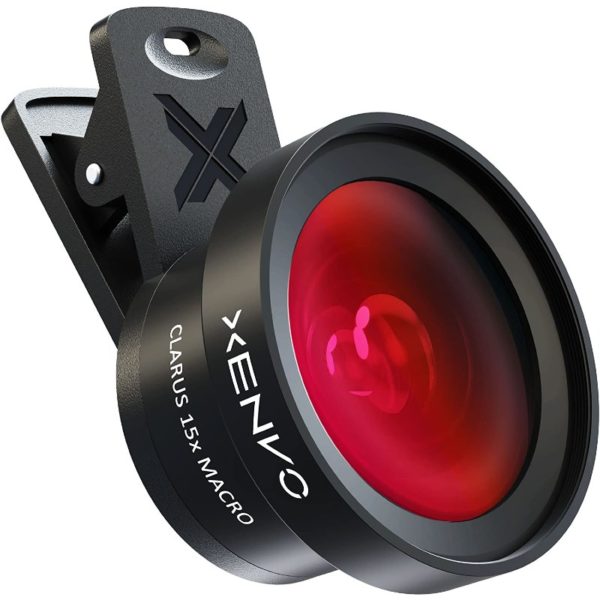 Xenvo Pro Lens Kit for iPhone Samsung Pixel Macro and Wide Angle Lens with LED Light and Travel Case