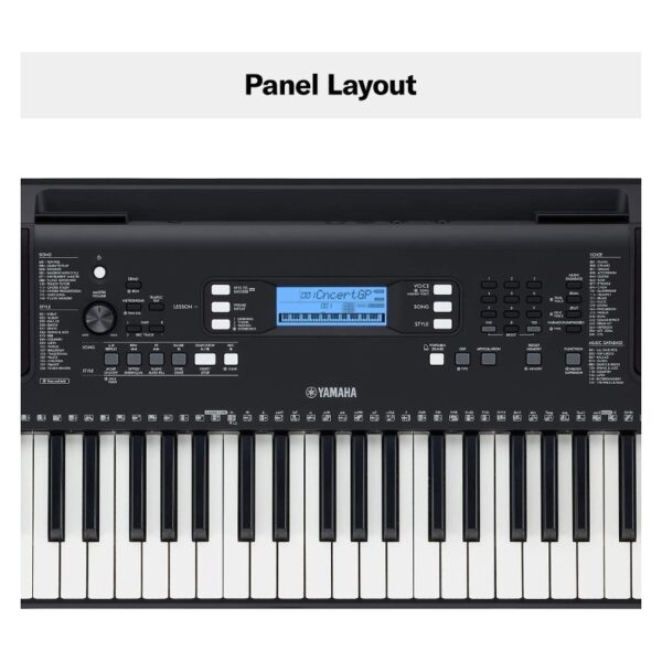Yamaha 61 Key Touch Sensitive Portable Keyboard PSRE373 3
