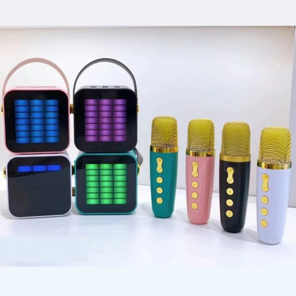 ZX 01 Portable Mini Children s Home Outdoor KTV Singing RGB Light Stereo Wireless Bluetooth Speaker default