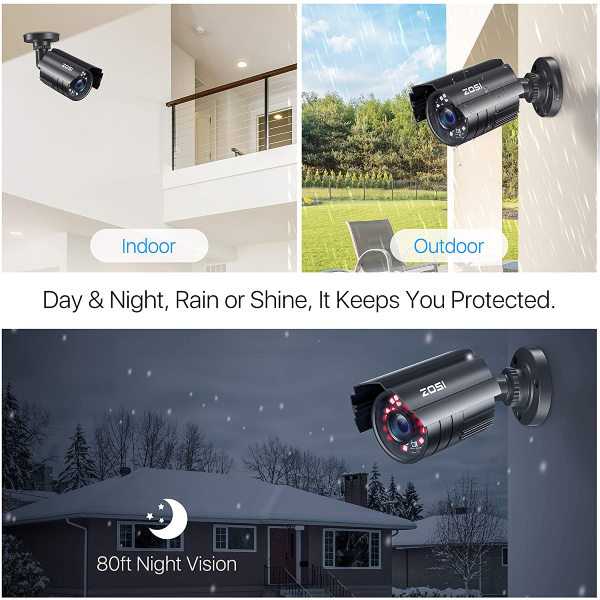 ZOSI 16CH 1080P Outdoor/Indoor Security Camera System with 4TB Hard Drive  for sale in Jamaica