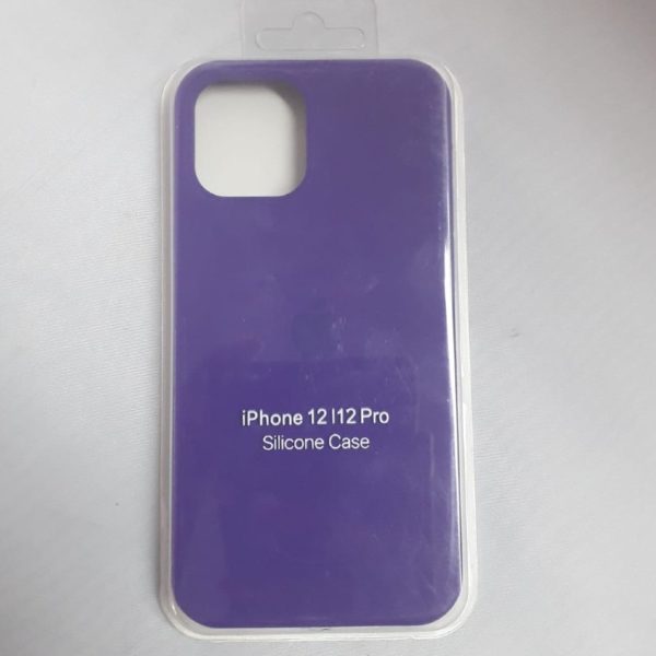 iPhone 12 and 12 pro silicone case Purple