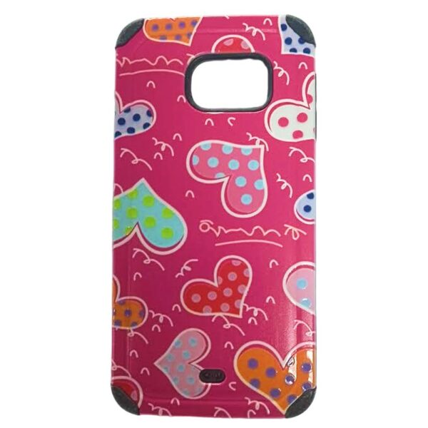 pink hearts s6 phone case