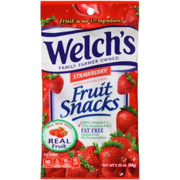 welchs fruit snack starwberry