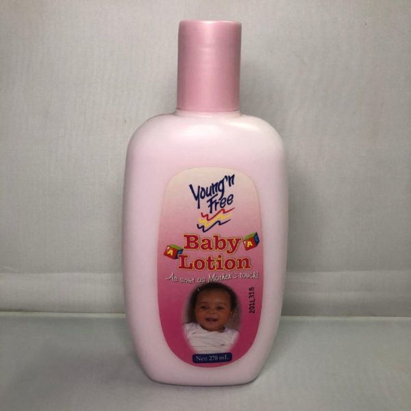 young n free baby lotion
