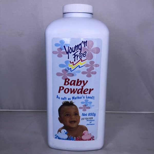 young n free baby powder 650g